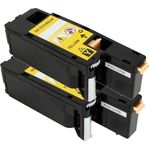 2 Pack Dell 593-BBJW Yellow Compatible Toner Cartridges (3581G)