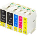 5 Pack Epson 32 & Epson 42 Remanufactured Ink Cartridges