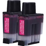 2 Pack Brother LC41M Magenta Compatible Ink Cartridges