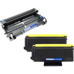 3 Pack Brother TN650 & DR620 Compatible High-Yield Toner & Drum Cartridges