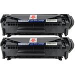 2 Pack Canon 104 Black Compatible Laser Toner Cartridges (0263B001AA)