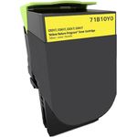 Lexmark 71B1HY0 High-Yield Yellow Remanufactured Toner Cartridge