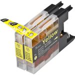 2 Pack Brother LC79Y Yellow Compatible Extra High-Yield Ink Cartridges