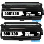 2 Pack Lexmark 55B1X00 Black Compatible Extra High-Yield Toner Cartridge