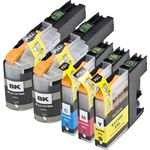 5 Pack Brother LC107 & LC105 Compatible Super High-Yield Ink Cartridges