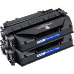 2 Pack HP 80X Black Compatible High Yield Toner Cartridge (CF280X)