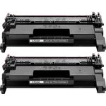 2 Pack HP 58X Black Compatible High-Yield Toner Cartridge (CF258X)