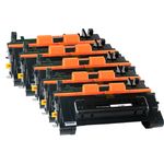 5 Pack HP 90A Compatible Black Toner Cartridge (CE390A)