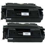 2 Pack HP 61X High-Yield Black Remanufactured Toner Cartridge (C8061X)