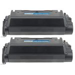 2 Pack HP 42A Black Remanufactured Toner Cartridge (Q5942A)