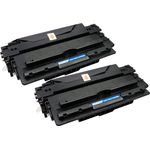 2 Pack HP 16A Black Remanufactured Toner Cartridge (Q7516A)