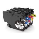 4 Pack Brother LC404 XL High-Yield Compatible Ink Cartridges