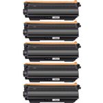 5 Pack Canon 071 Standard Yield Black Compatible Toner Cartridge (5645C001)