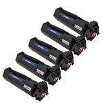 5 Pack HP 138A Black Compatible Toner Cartridge (W1380A)