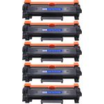 5 Brother TN760 Black Compatible High-Yield Toner Cartridge (Replaces TN730)