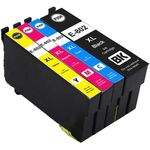 4 Pack Epson 802XL High-Yield Remanufactured Ink Cartridges