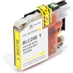 Brother LC20EY Yellow Compatible High-Yield Ink Cartridge