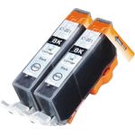 2 Pack Canon CLI-221BK Black Compatible Ink Cartridges (2946B001)