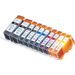 10 Pack Canon PGI-220 & CLI-221 Compatible Ink Cartridges