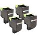 4 Pack Lexmark CS417 / 517 High-Yield Remanufactured Toner Cartridges