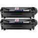 2 Pack Canon 104 Black Compatible Laser Toner Cartridges (0263B001AA)