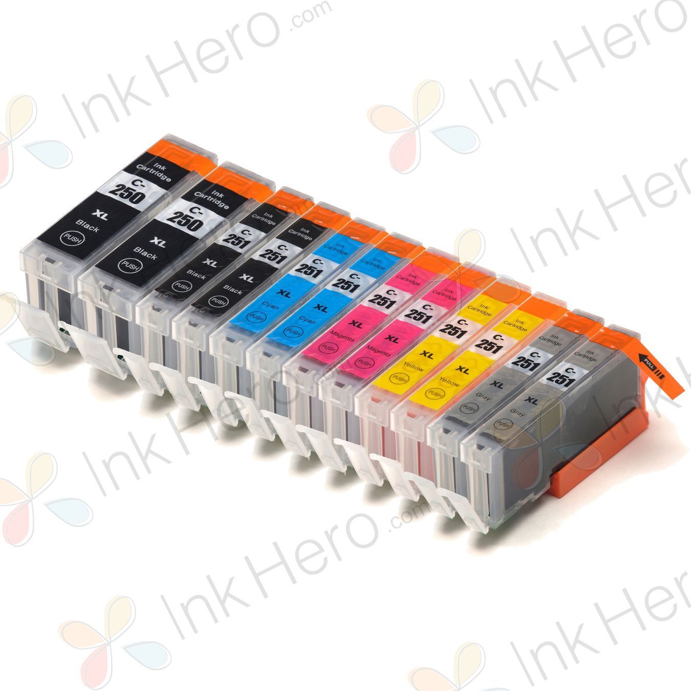 12 Pack Canon PGI-250XL & CLI-251XL Compatible High-Yield Ink ...