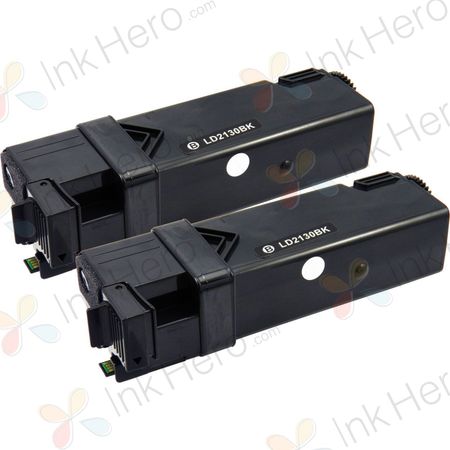 Dell 330-1436 Black Compatible High-Yield Toner Cartridges 2-Pack (T106C)