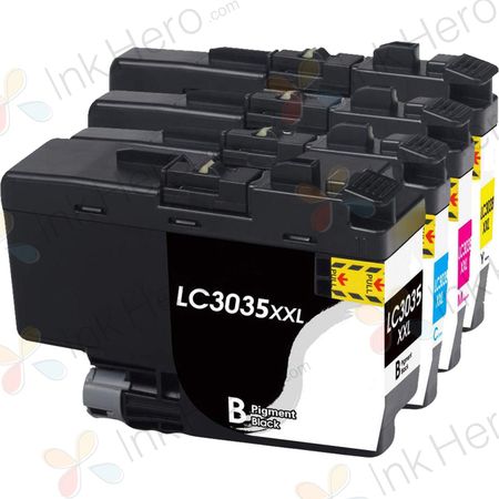 4 Pack Brother LC3035 Ultra High-Yield Compatible Ink Cartridges