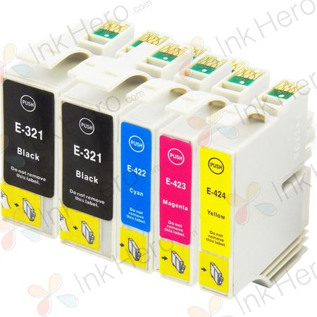 5 Pack Epson 32 & Epson 42 Remanufactured Ink Cartridges