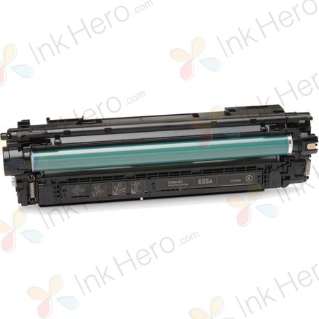 HP 655A Black Remanufactured Laser Toner Cartridge (CF450A)