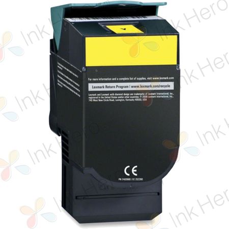 Lexmark C540H2YG Yellow Compatible High-Yield Toner Cartridge