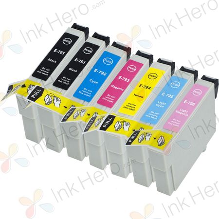 7 Pack Epson 79 High-Yield Remanufactured Ink Cartridges