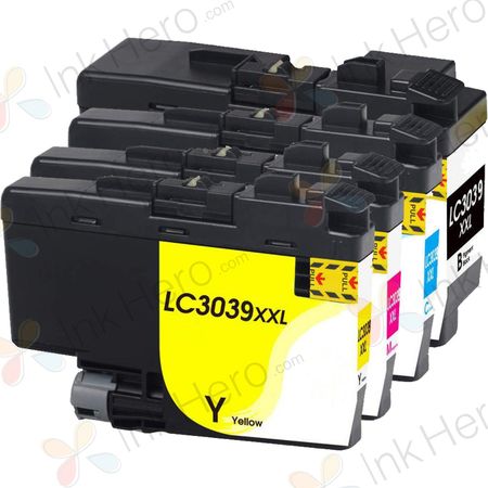 4 Pack Brother LC3039 Ultra High-Yield Compatible Ink Cartridges