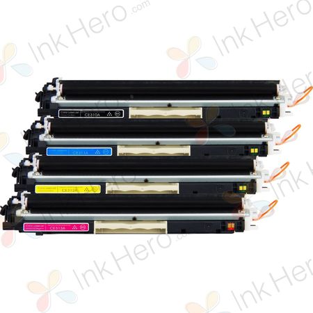 4 Pack HP 126A Remanufactured Toner Cartridges