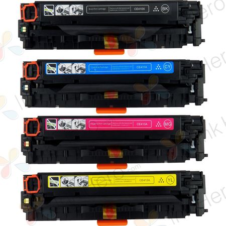 4 Pack HP 305A Remanufactured Toner Cartridges