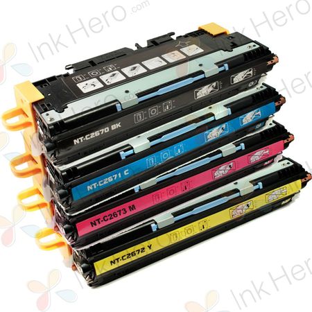 4 Pack HP Color LaserJet 3500 / 3550 Remanufactured Toner