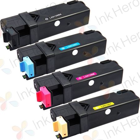 4 Pack Xerox Phaser 6128 Compatible Toner