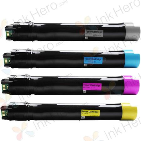 4 Pack Xerox Phaser 7500 High-Yield Remanufactured Toner