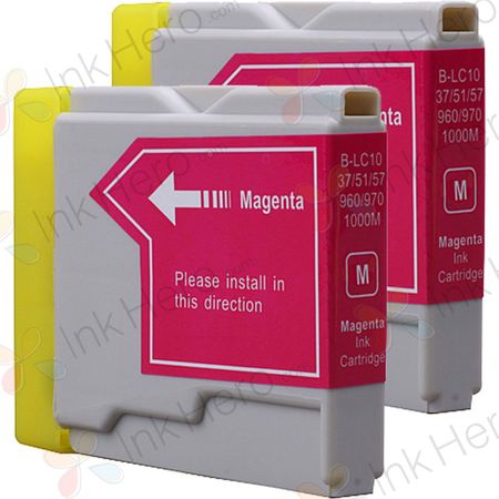 2 Pack Brother LC51M Magenta Compatible Ink Cartridges