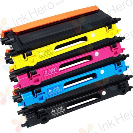 4 Pack Brother TN115 (Replaces TN110) High-Yield Remanufactured Toner Cartridges