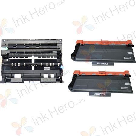 3 Pack Brother TN780 & DR720 Compatible Toner & Drum Cartridges