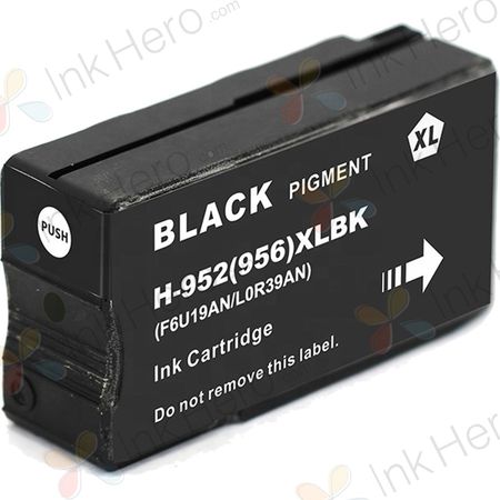 HP 952XL Black High-Yield Remanufactured Ink Cartridge (F6U19AN)