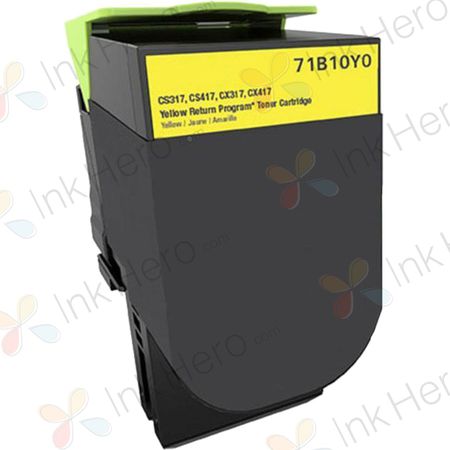 Lexmark 71B1HY0 High-Yield Yellow Remanufactured Toner Cartridge