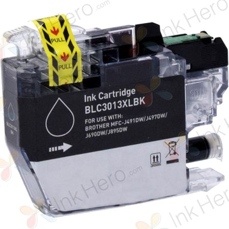 Brother LC3013BK Black Compatible High-Yield Ink Cartridge (Replaces LC3011BK)