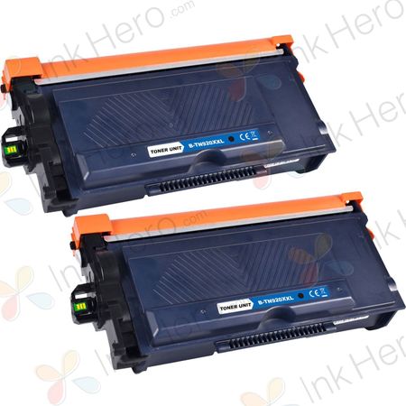 2 Pack Brother TN920XXL Black Compatible Extra High-Yield Toner Cartridge