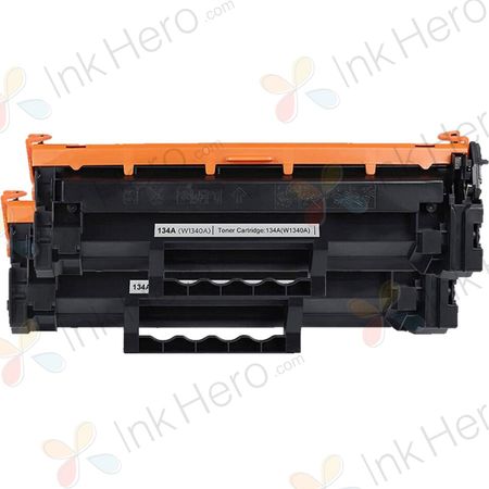 2 Pack HP 134A Black Compatible Toner Cartridge (W1340A)