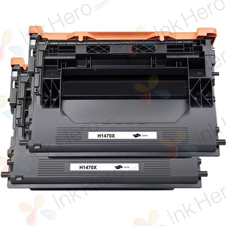 2 Pack HP 147X Black Compatible High-Yield Toner Cartridge (W1470X)