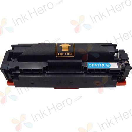 HP 410X Cyan Compatible High-Yield Toner Cartridge (CF411X)