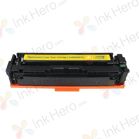 HP 201X / CF402X Yellow Compatible High-Yield Toner Cartridge (Replaces 201A / CF402A)