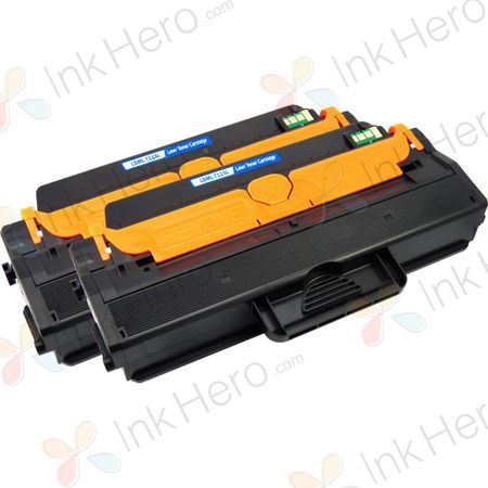 2 Pack Samsung MLT-D115L Black Compatible Toner Cartridge